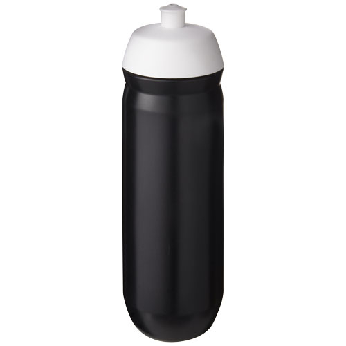 Bouteille de sport promotionnelle 750 ml HydroFlex™ Blanc / Noir